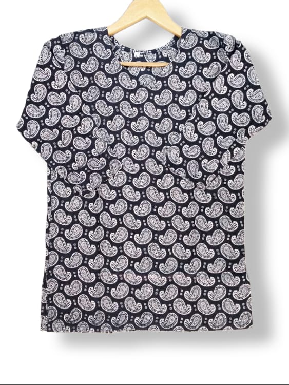 PRINTED COTTON SHORT KURTI